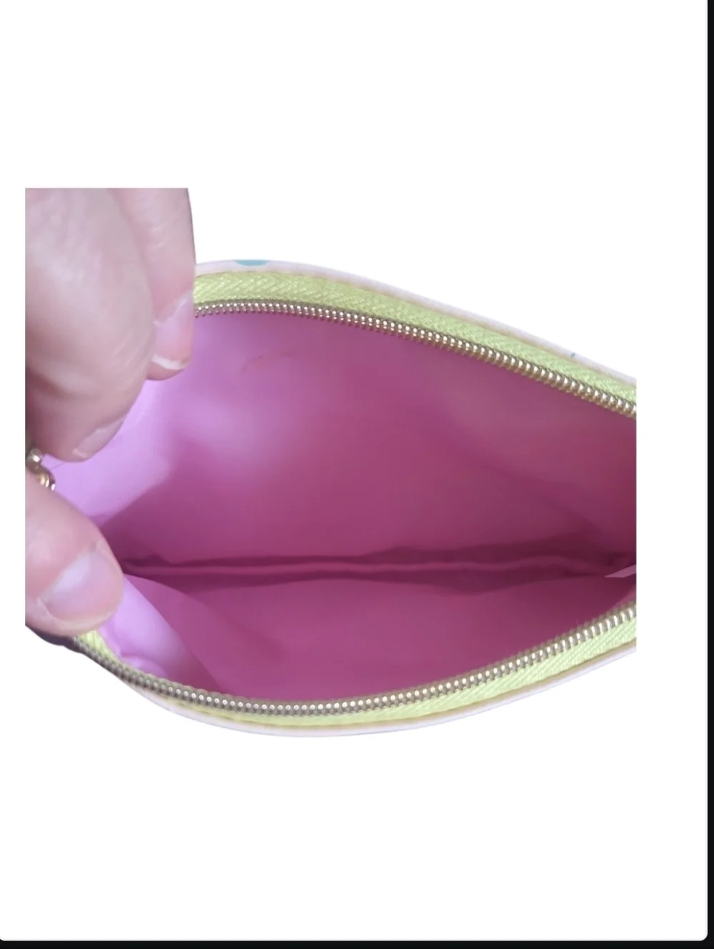 Ipsy Pastel Print Cosmetic Pouch-EUC
